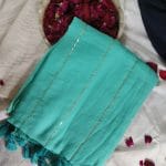 Mul Cotton Sarees For Office Wear in Rama green 