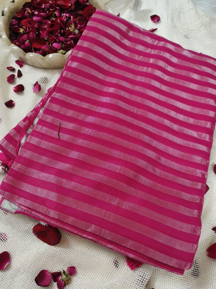 Pure Mul Cotton Sarees in pink colour