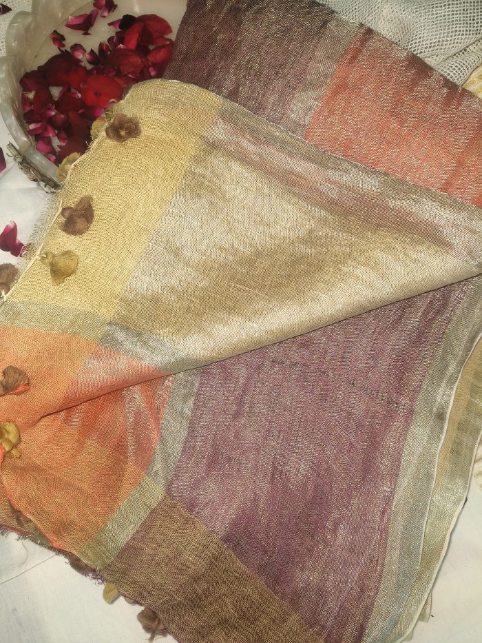 Organic Linen Sarees for Office Wear