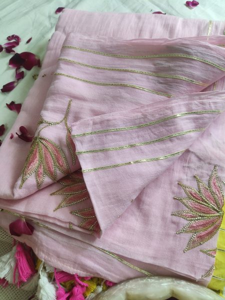 Mul Cotton Sarees in Pink Color