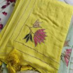 Mul Cotton Sarees For Working Professionals in Yellow Color