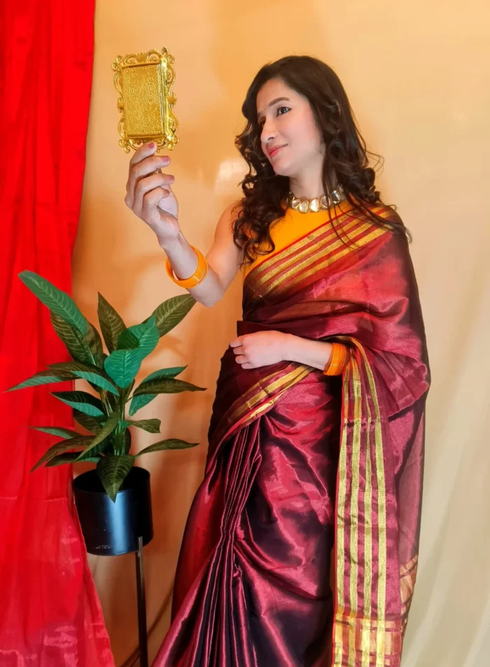 Silk Tissue Saree For Teachers