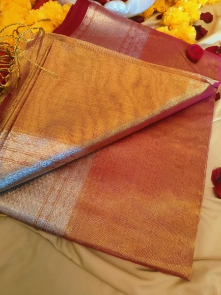 Cotton Tissue Saree For Working Professionals