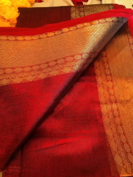 Cotton tissue saree for Office work