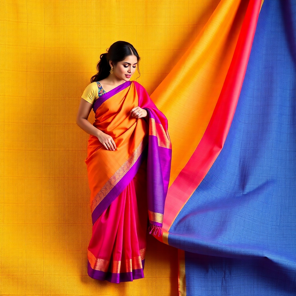 Linen Sarees for office girl