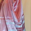 Carrot Colour Cotton Tissue Saree