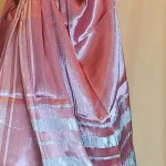 Carrot Colour Cotton Tissue Saree