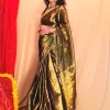 Golden Coloured Cotton Tissue Saree for Teachers