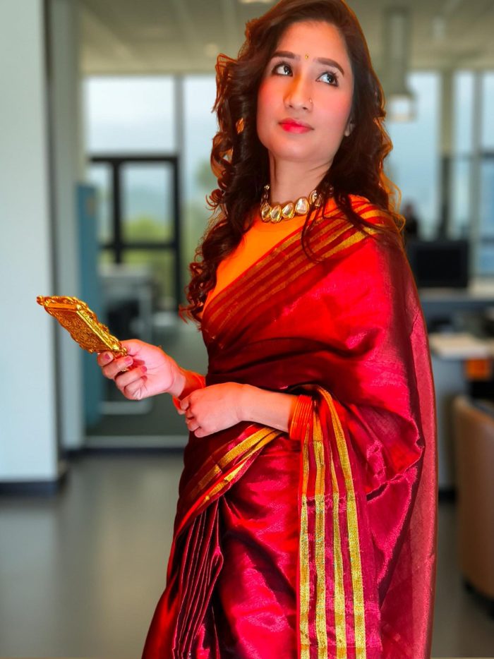 Tissue Saree For Teachers