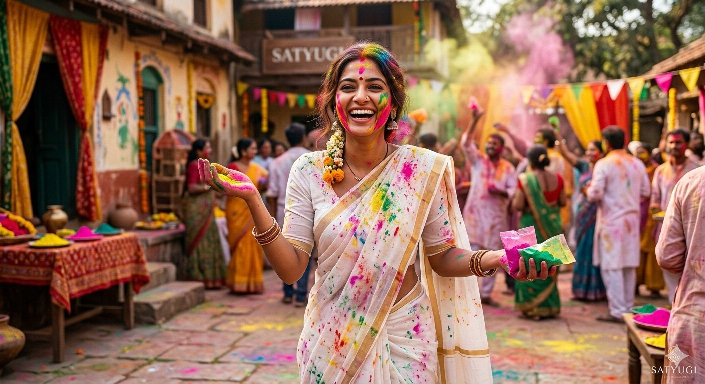 Can You Really Wear White Sarees On Holi?