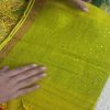 Sunshine Mehndi Green Mul Mul Cotton Saree